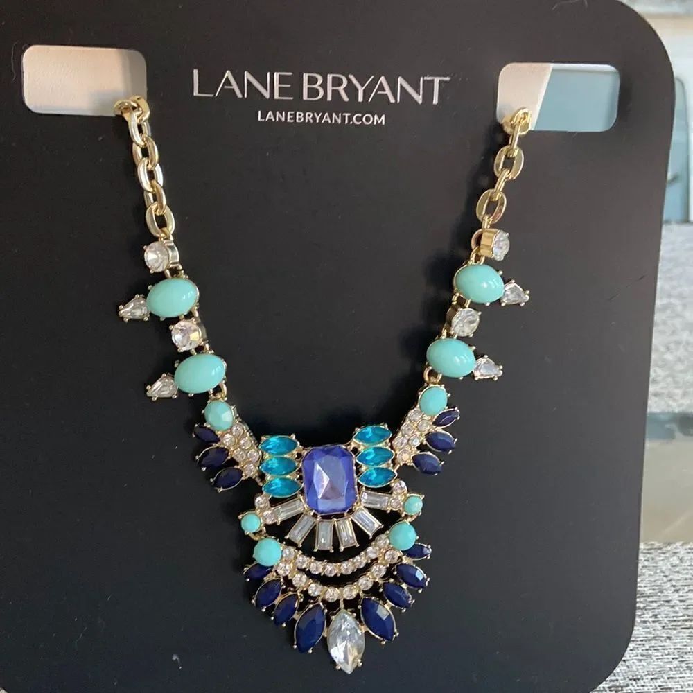 Lane Bryant NWT chunky crystals necklace